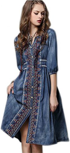 Are denim dresses in style 2021